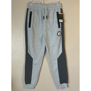 Men's 2XL NWT Brooklyn Nets UNK Colorblock Jogger Pants Gray